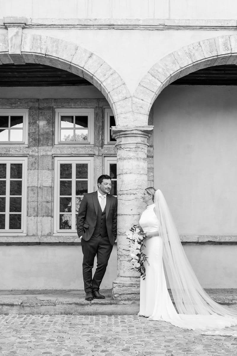 Portrait de couple lors d'un reportage de mariage